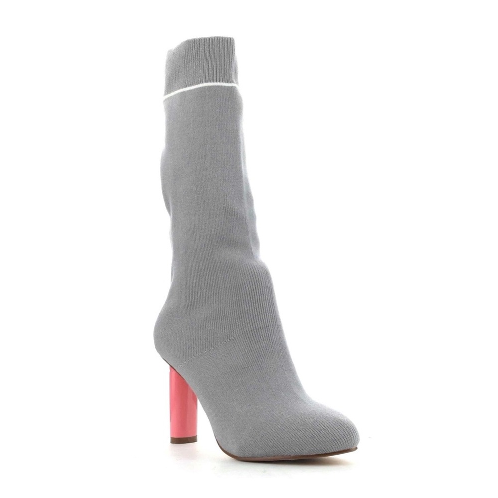 CAPE ROBBIN -  Sock Knit Heel Boots